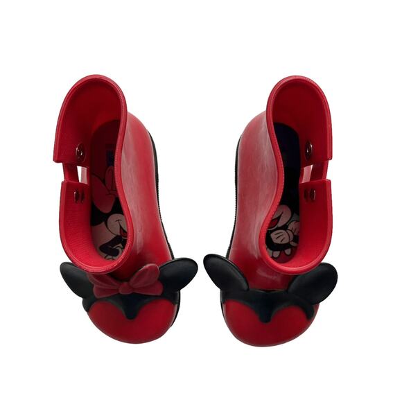 Mini Melissa + Disney Mickey And Minnie Boots Size 10 - Picture 5 of 6